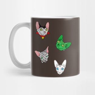 halloween sphynx stripes Mug